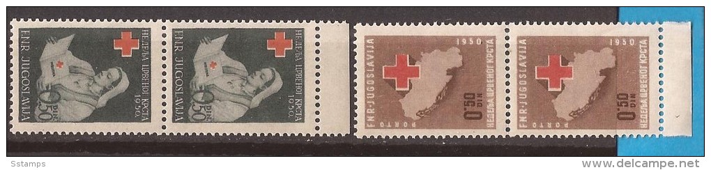 1950  X    JUGOSLAVIJA CROCE ROSSA MEDICINA NURSE INFERMIERE GEOGRAFIA   MNH - Liefdadigheid