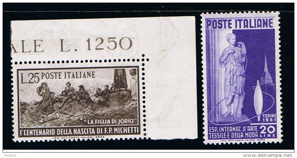 01-1951 - ITALY - ITALIA - ITALIE - B29 - MNH SET OF 2 STAMPS ** - 1946-60: Nuovi