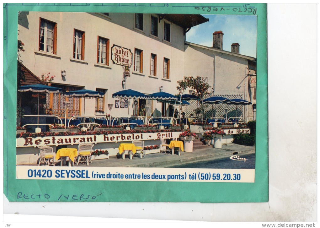 SEYSSEL RESTAURANT  HOTEL DU RHONE - Seyssel