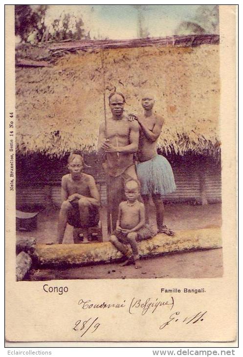 Congo Belge    Famille Bangali     (voir Scan) - Belgisch-Congo