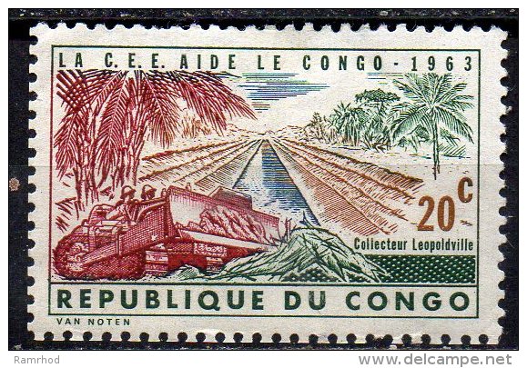 CONGO 1963 European Economic Community Aid - 20c Kabambare Sewer, Leopoldville MH - Sonstige & Ohne Zuordnung