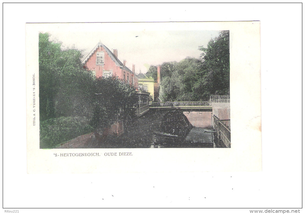 CPA ´s Hertogenbosch - OUDE DIEZE - Pont Barque Animation - Années 1900 - 's-Hertogenbosch