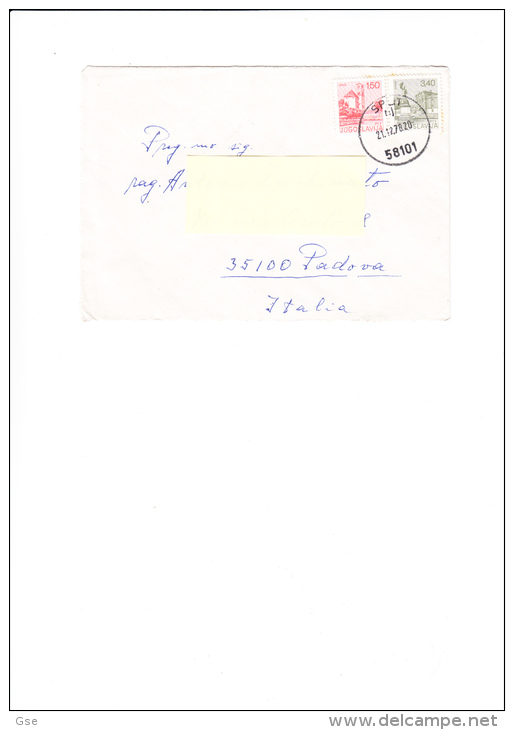 IUGOSLAVIA  1978 - Lettera Per L´Italia - Storia Postale