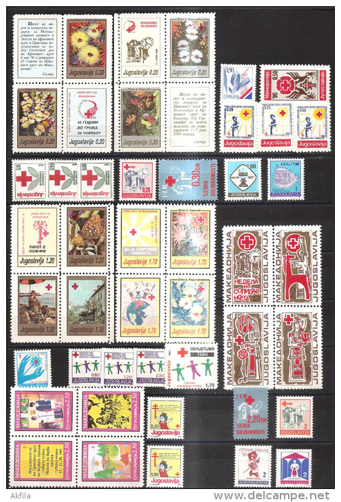 Yugoslavia, Complete Surcharge From 1962. Till 1991.year, MNH (**) - Collections, Lots & Series