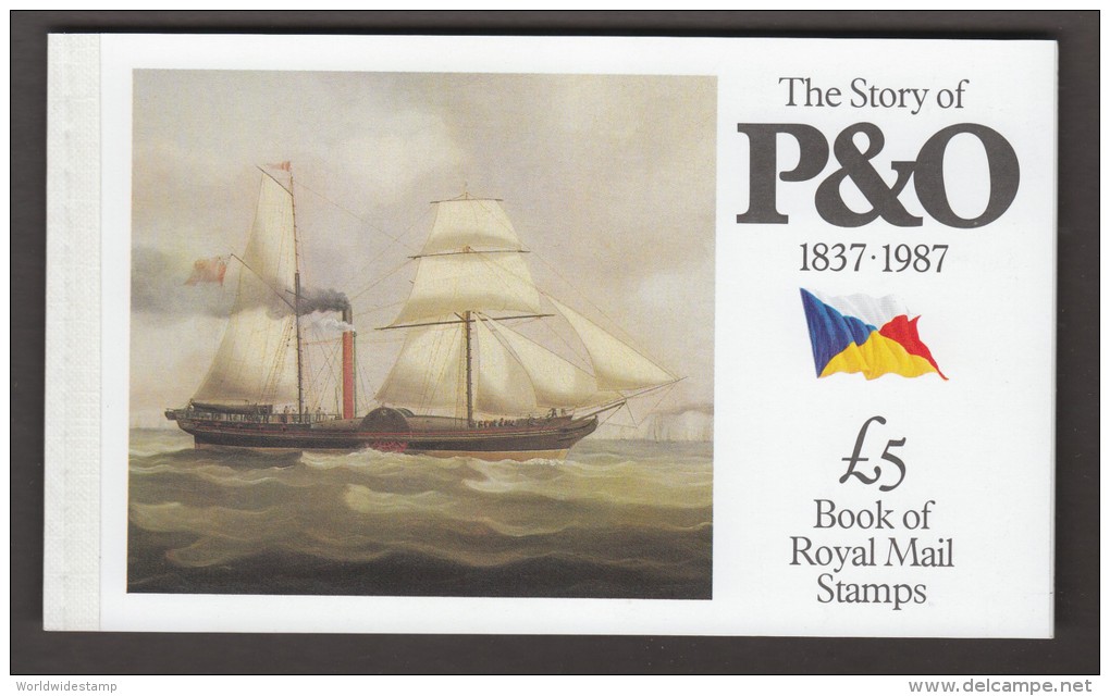 Great Britain Prestige Stamp Booklet: 1987 The Story Of P & O UK14613 - Postzegelboekjes