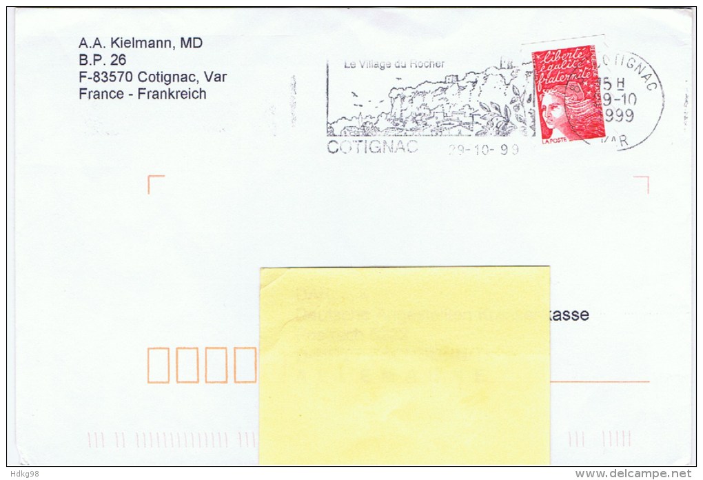 F Frankreich 1997 Mi 3228 Bc Brief - Briefe U. Dokumente