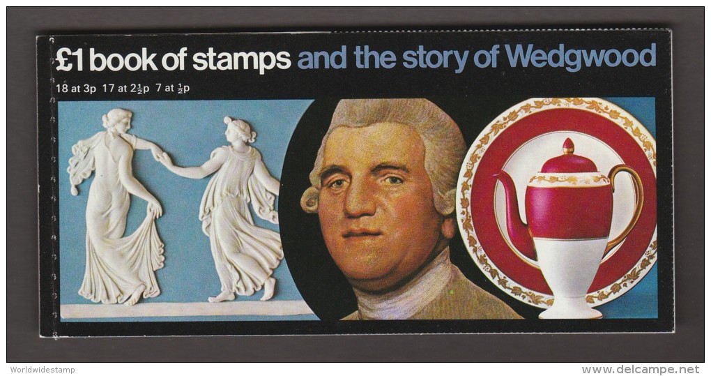 Great Britain Prestige Stamp Booklet: 1972 Book Of Stamps And The Story Of Wedgwood UK14603 - Booklets