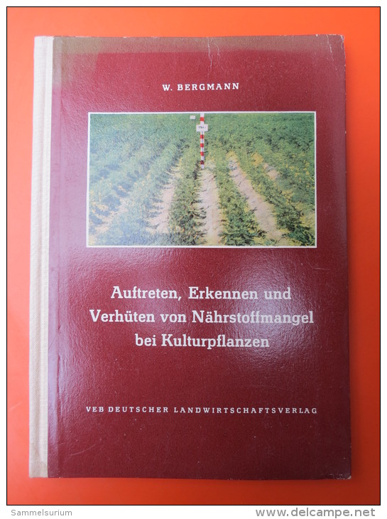 Dr. Werner Bergmann "Auftreten, Erkennen Und Verhüten Von Nährstoffmangel Bei Kulturpflanzen" Signiert Und Widmung - Autographed