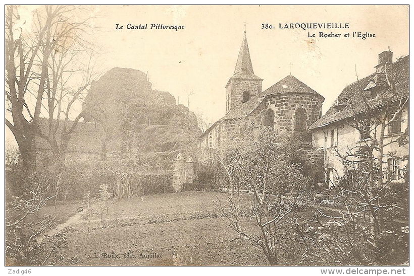 380 - LAROQUEVIEILLE - LE ROCHER ET L'EGLISE - Andere & Zonder Classificatie