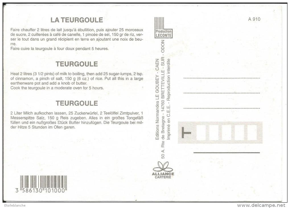 CPSM Bonne Recette Normande, La Teurgoule / Riz, Lait, Sucre, Canelle / Le Goubey A 910 / Non écrit - Recetas De Cocina