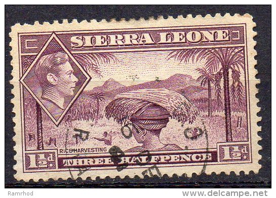 SIERRA LEONE 1938 King George VI.-  11/2d. - Mauve   FU - Sierra Leone (...-1960)