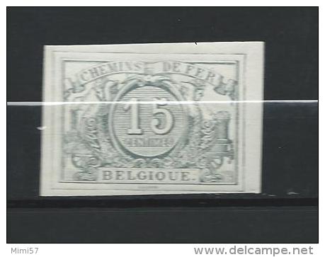 15 Centimes Chemin De Fer N° 8 Non Dentelée - Neufs