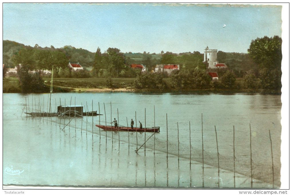 CPSM 49 LES BORDS DE LA LOIRE BARRAGE POUR LA PÊCHE ET LA TOUR DE TREVES - Les Ponts De Ce