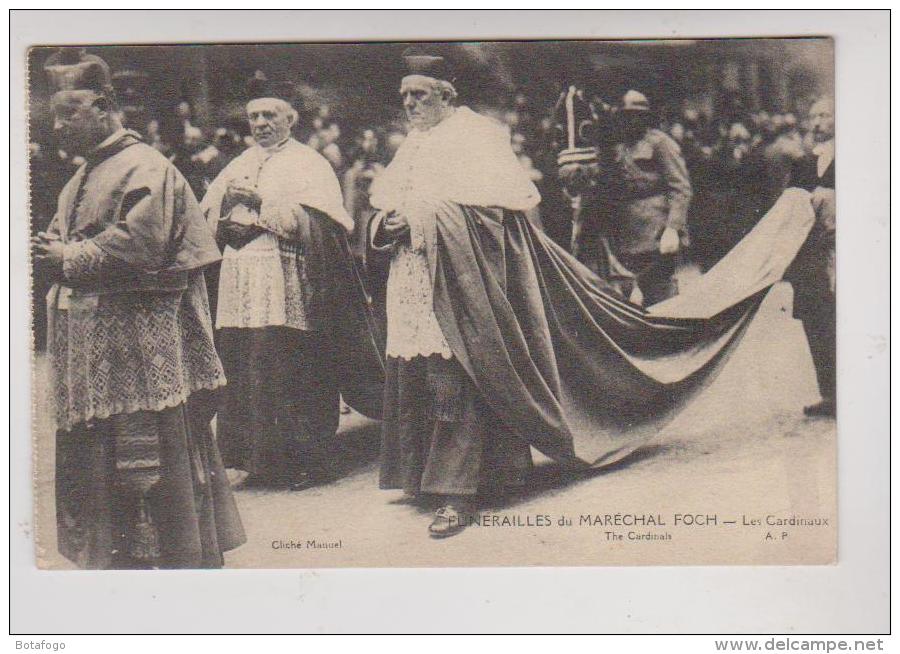 CPA FUNERAILLES DU MARECHAL FOCH, LES CARDINAUX - Funeral