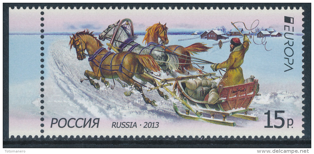 RUSSIA/Rußland EUROPA 2013 "Postal Mens Of Transport" Set Of 1v** - 2013