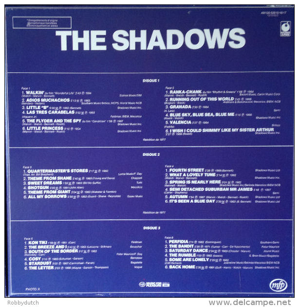 * 3LP Box *  THE SHADOWS - SAME (Belgium 1977 EX-!!!) - Rock