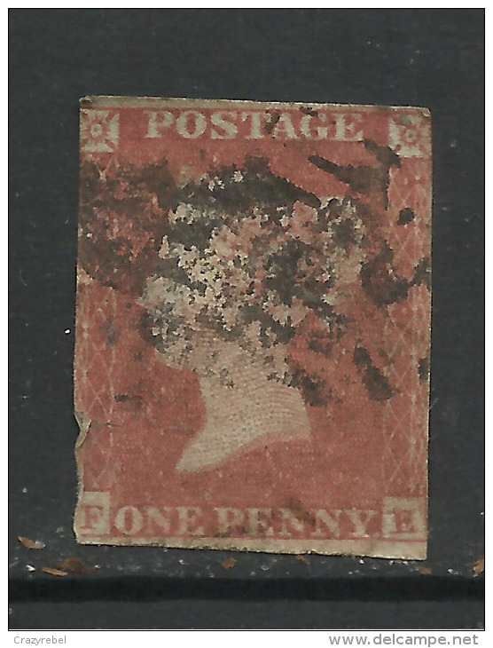 GB 1841 QV 1d Penny Red Imperf Blued Wmk 2 (F & E). (E10) - Oblitérés