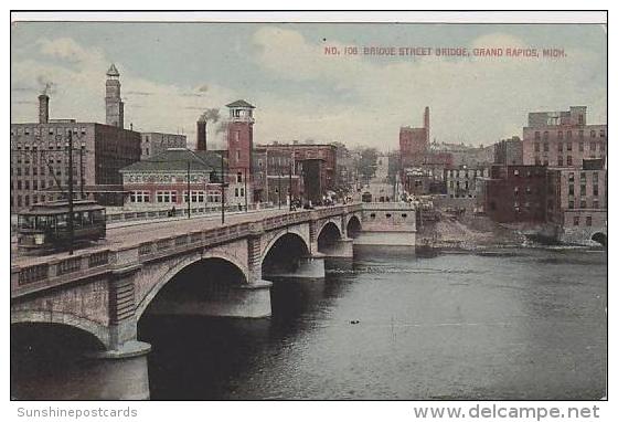 Michigan Grand Rapids No 108 Bridge Street Bridge - Grand Rapids