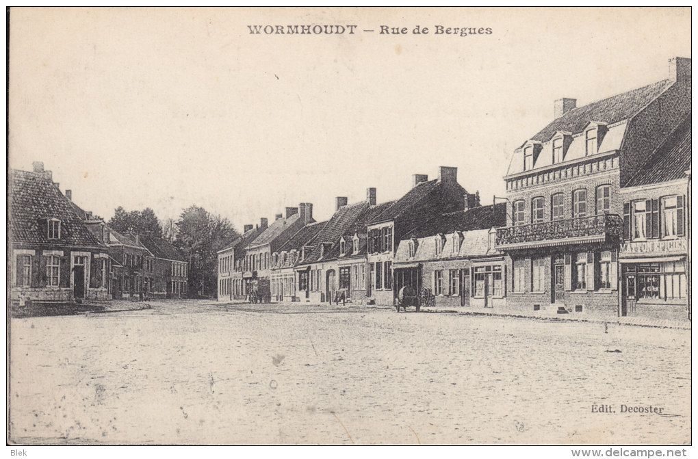 59.  Nord :  Wormhout   : Rue De Bergues . - Wormhout