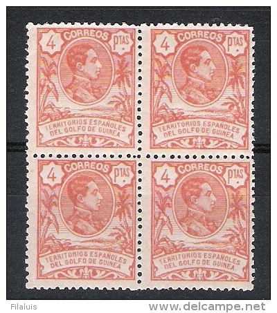 01863  Guinea Edifil 70 Bloque De 4 ** Cat. 30,80 - Guinea Española