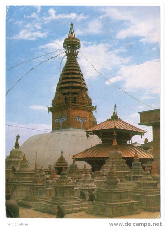 NEPAL - SWOYAMBHU THE BIGGEST STUPA IN THE WORLD - Nepal