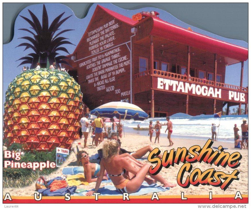 (565) Australia - QLD -  Big Pineapple - Ettamogah Pub - Sexy Ladieson The Beach (die Cut Shaped) - Sunshine Coast