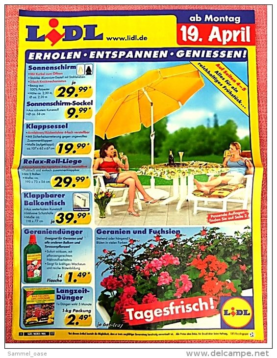 6 X Lidl Reklame Prospekte 2004 / 2005   - Insgesammt  Ca. 48 Seiten Großformat - Sonstige & Ohne Zuordnung