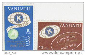 Vanuatu-1980 Kiwanis English 295-296 MNH - Vanuatu (1980-...)