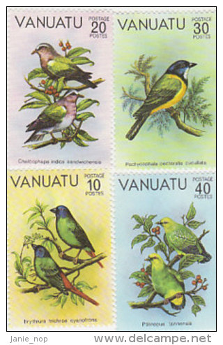 Vanuatu-1981 Birds 300-303 MNH - Vanuatu (1980-...)