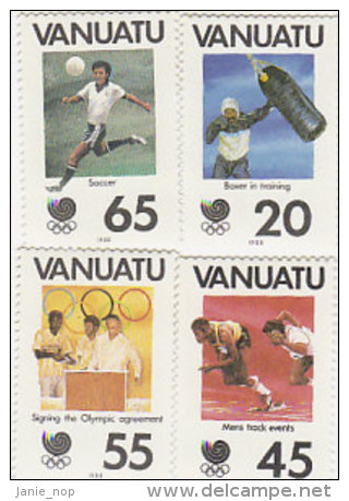 Vanuatu-1988 Olympic Games Seoul 480-483 MNG - Vanuatu (1980-...)