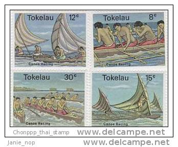 Tokelau-1978 Canoe Racing 65-68 Mint Hinged - Tokelau