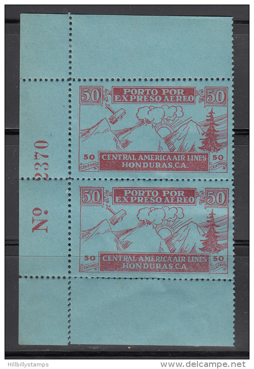 Honduras  San No.  501   Unused  Vertical Pair Slight Perf Sep. At Salvage  Very Scarce Item - Honduras