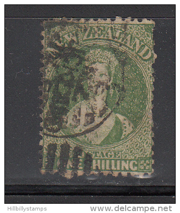 New Zealand  Scott No 20  Used Year 1863  Wmk. 6  Perf. 13x13 - Used Stamps
