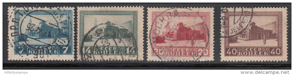 Russia.  Scott No 298-301 Used  Year 1925 - Oblitérés