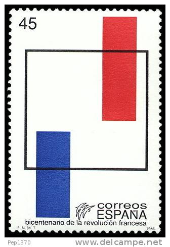 ESPAÑA 1989 - BICENTENARIO DE LA REVOLUCION FRANCESA - Edifil Nº 2988 - Yvert Nº 2604 - Rivoluzione Francese