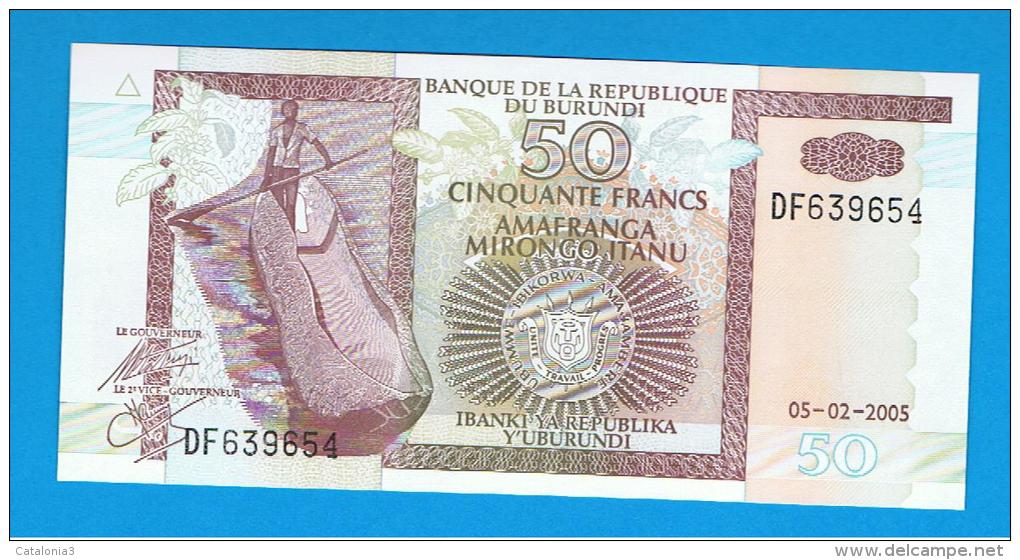 BURUNDI - 50 Francs 2005 SC  P-36 - Burundi