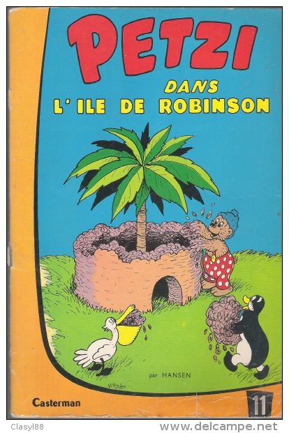 PETZI DANS L'ILE DE ROBINSON N°11 - Casterman