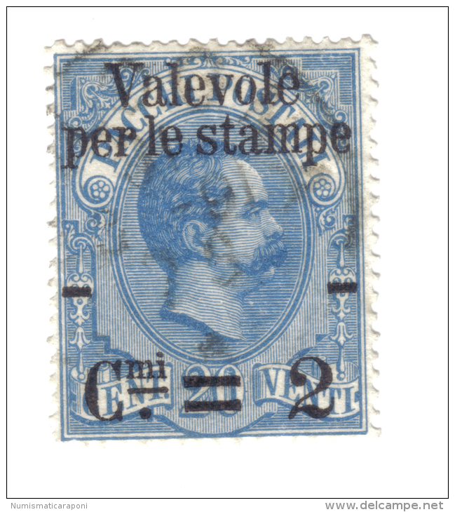 2 Cent Su 20 Cent Azzurro Usato COD FRA.189 - Colis-postaux