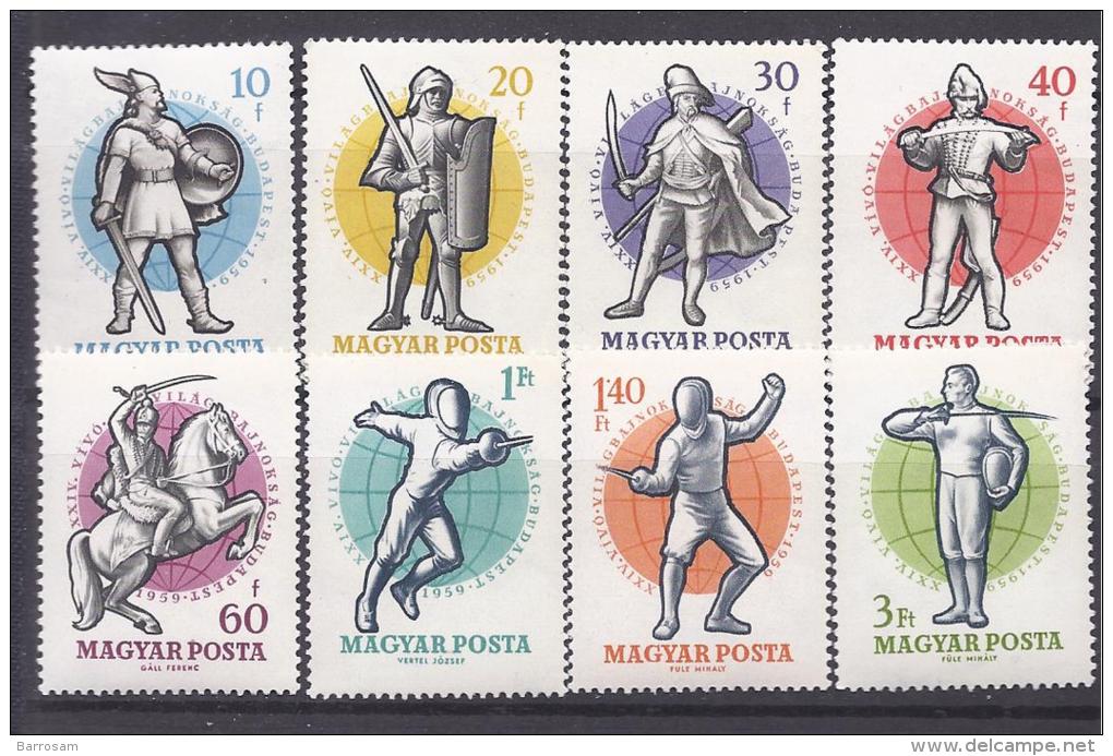 Hungary1959:FENCING Michel1601A-8Amnh** - Fencing
