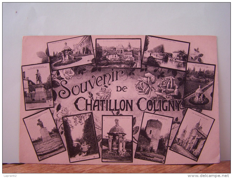 CHATILLON-COLIGNY (LOIRET) CARTE MULTI-VUES. - Chatillon Coligny