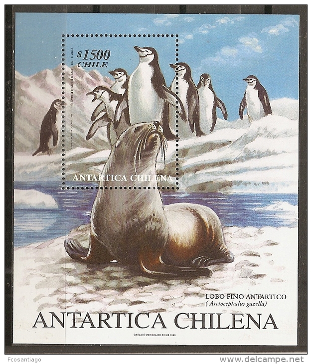 FILATELIA POLAR - CHILE 1999 - Yvert #H59 - MNH ** - Faune Antarctique