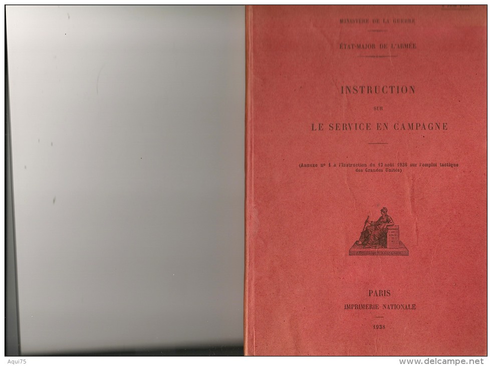 Instruction Sur Le Service En Campagne   (BE) - Livres & Catalogues