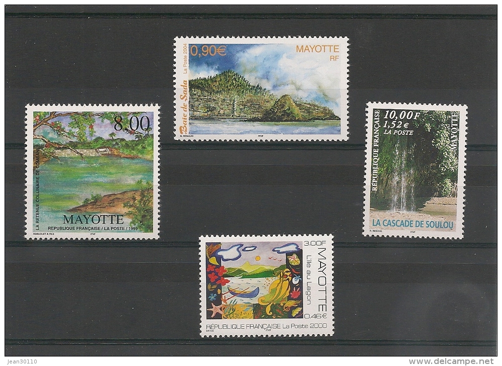 MAYOTTE Paysages N°Y/T :70-79-84-153** - Nuovi