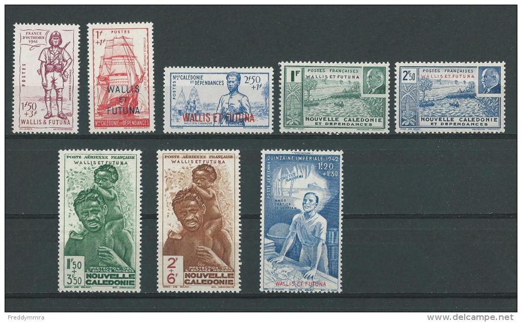 Wallis Et Futuna: 87/91 + PA 1/3 * - Unused Stamps