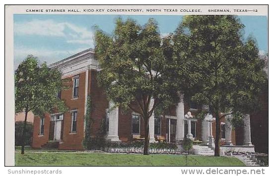 Texas Sherman Cammie Starnes Hall Kidd Key Conservat6ory North Texas College - Andere & Zonder Classificatie