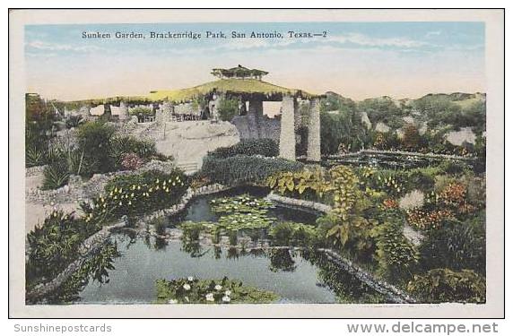 Texas San Antonio Sunken Garden Brackenridge Park - San Antonio