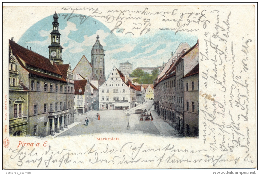 Pirna, Marktplatz, 1902 - Pirna