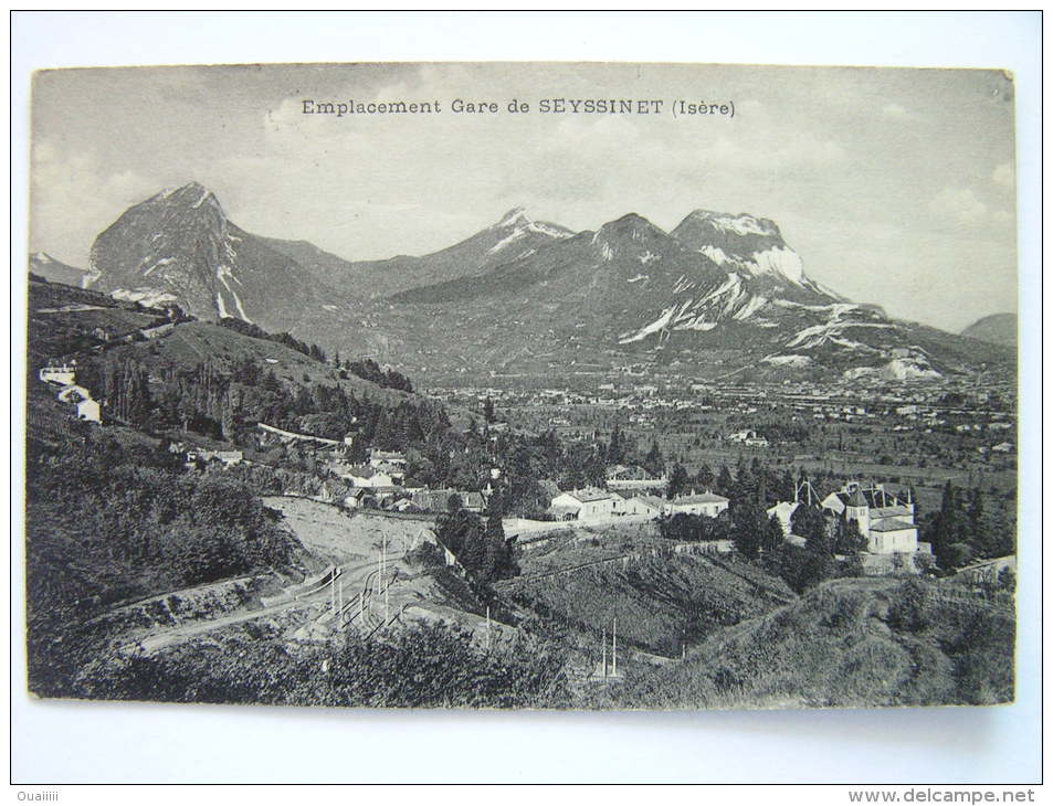 Cpa, Très Belle Vue, Emplacement Gare De Seyssinet, Isère - Autres & Non Classés