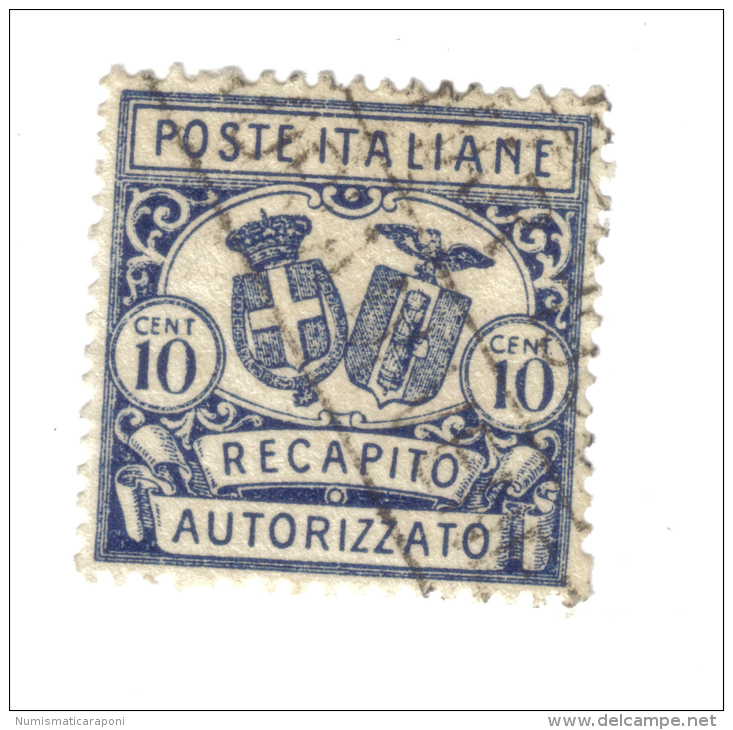 1928 Recapito Autorizzato 10 Cent Usato  COD FRA.222 - Colis-postaux