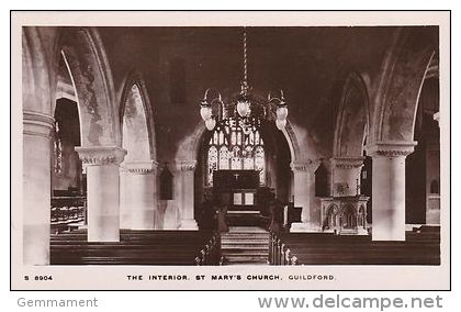 GUILDFORD -ST MARYS CHURCH INTERIOR - Surrey